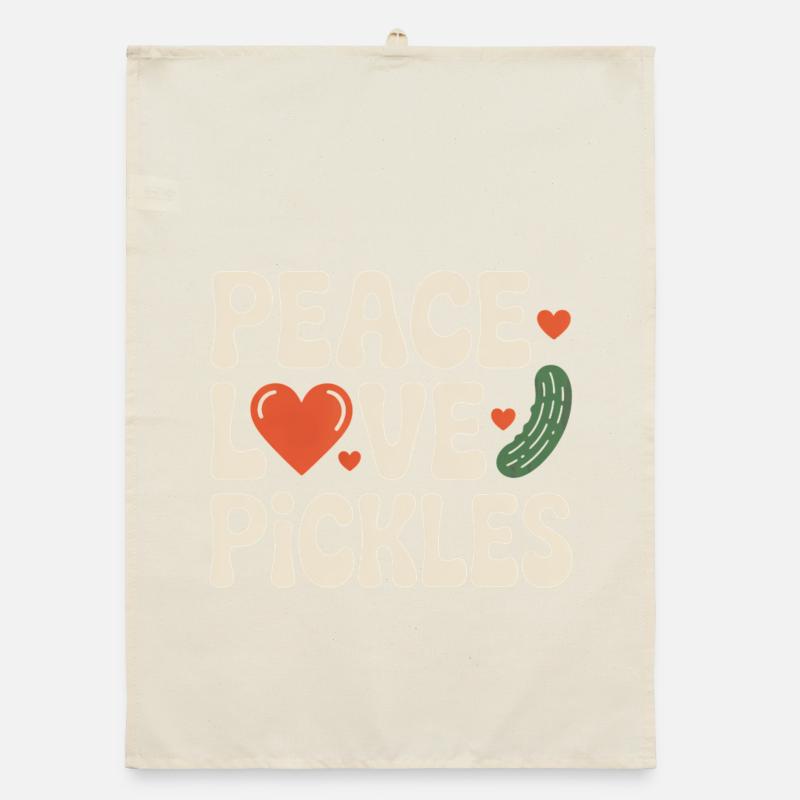 Cornichons Peace Love Cornichons au concombre Torchon bio