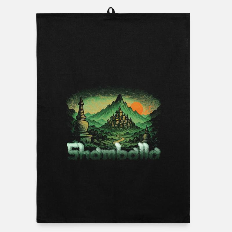 Shamballa Sunset Organic dish towel