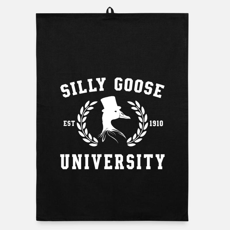 Goose University Crest Organic dish towel