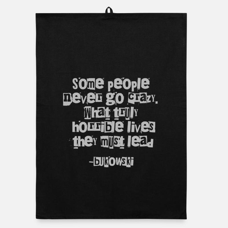 Typographie des citations grunge de Bukowski Torchon bio