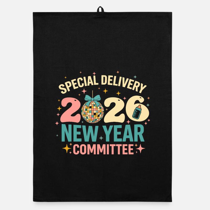 Comité Disco du Nouvel An 2020 Torchon bio