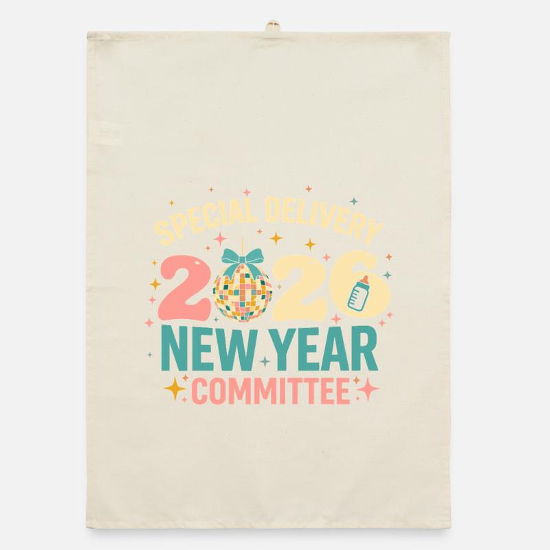 Comité Disco du Nouvel An 2020 Torchon bio