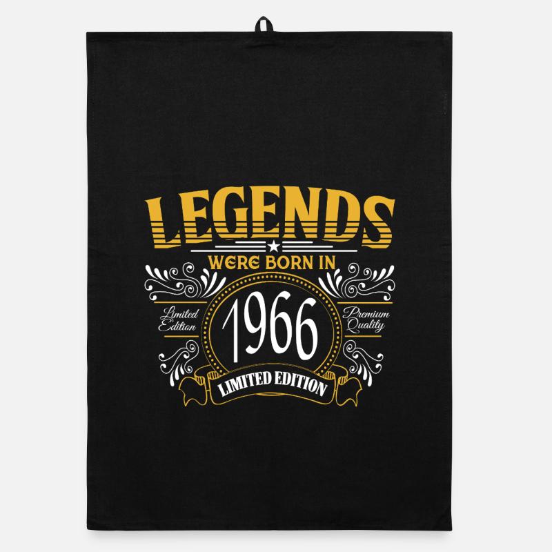 60e anniversaire Legends Qualification Premium Vintage 1966 Torchon bio