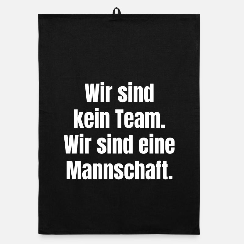 Wir sind eine Mannschaft Typo-Poster Organic Geschirrtuch