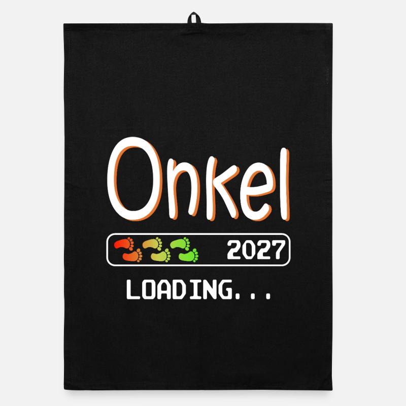 Werdender Onkel 2027 loading ich werde Onkel Organic Geschirrtuch