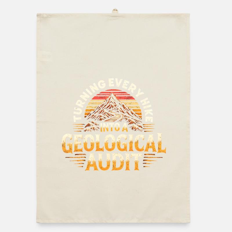 Hike as a rock check | Geology Humor Organic dish towel