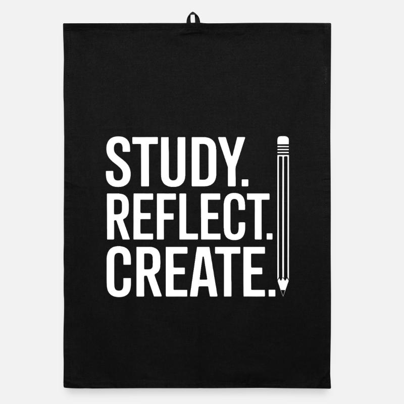 Study Reflect Create Poster Organic dish towel