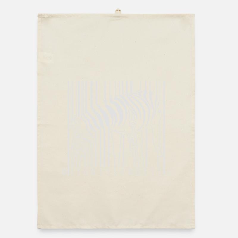 Zebra Barcode Organic dish towel