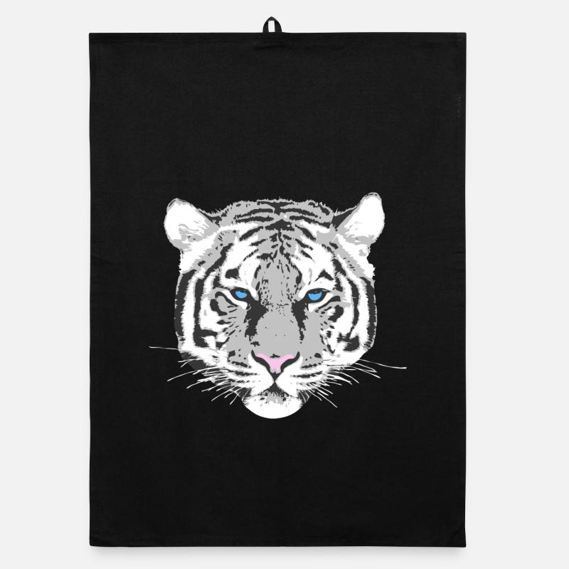 weißer Tiger Organic Geschirrtuch