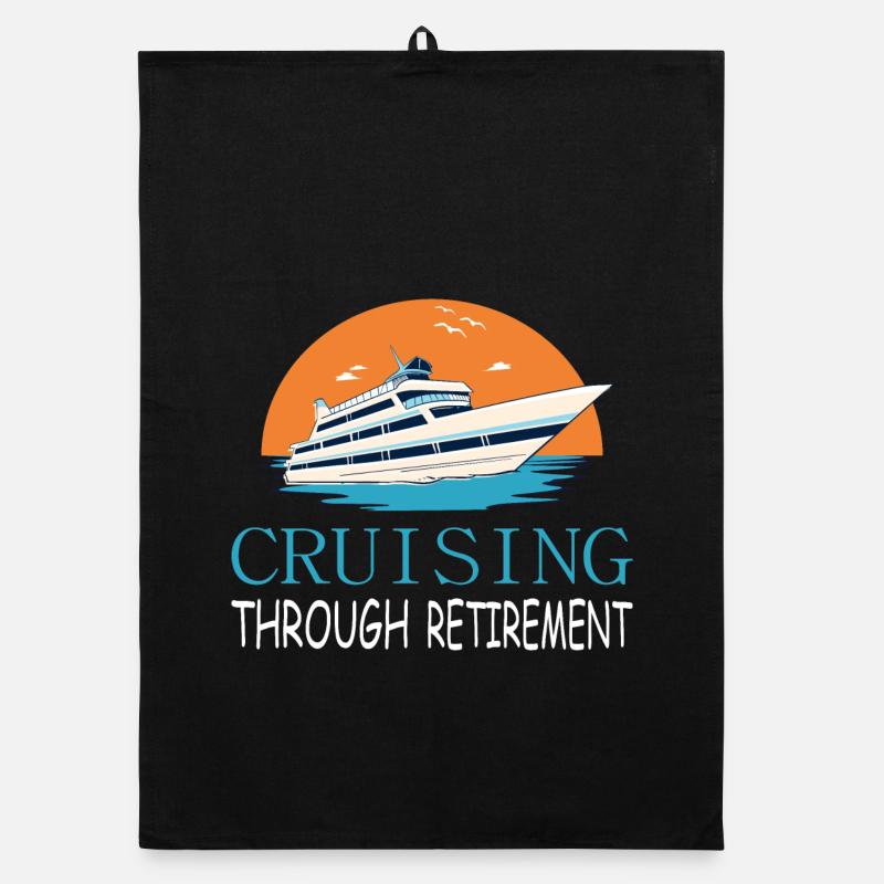 Cruise through retirement Organic dish towel