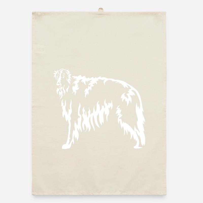 Borzoi « Édition Noire » Torchon bio