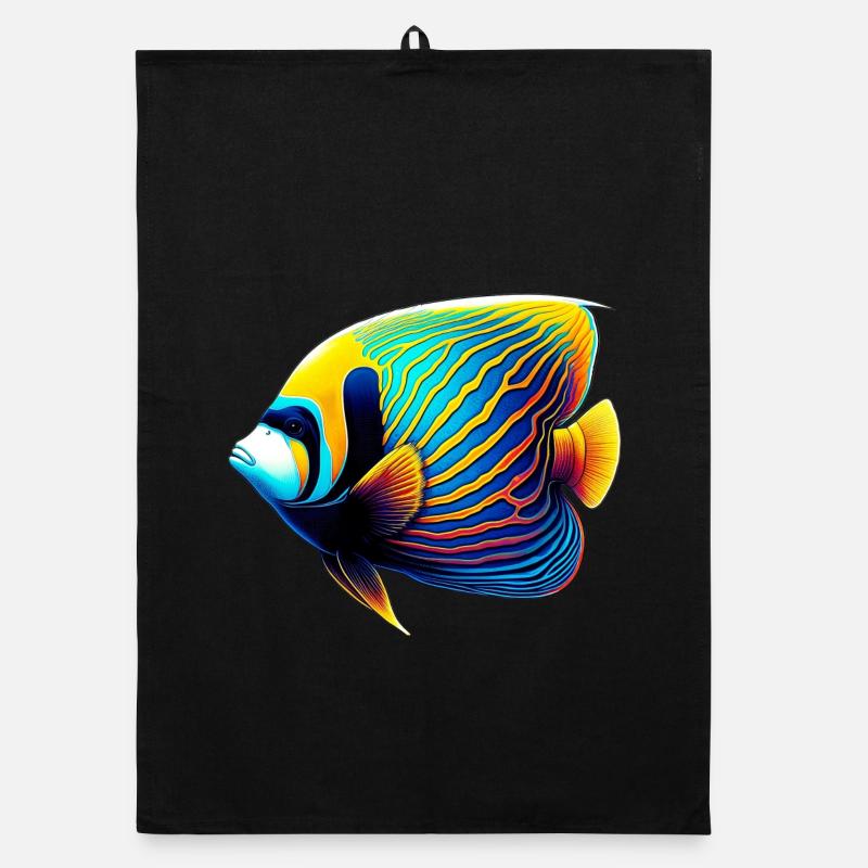 Emperor Angel Fish Organic dish towel