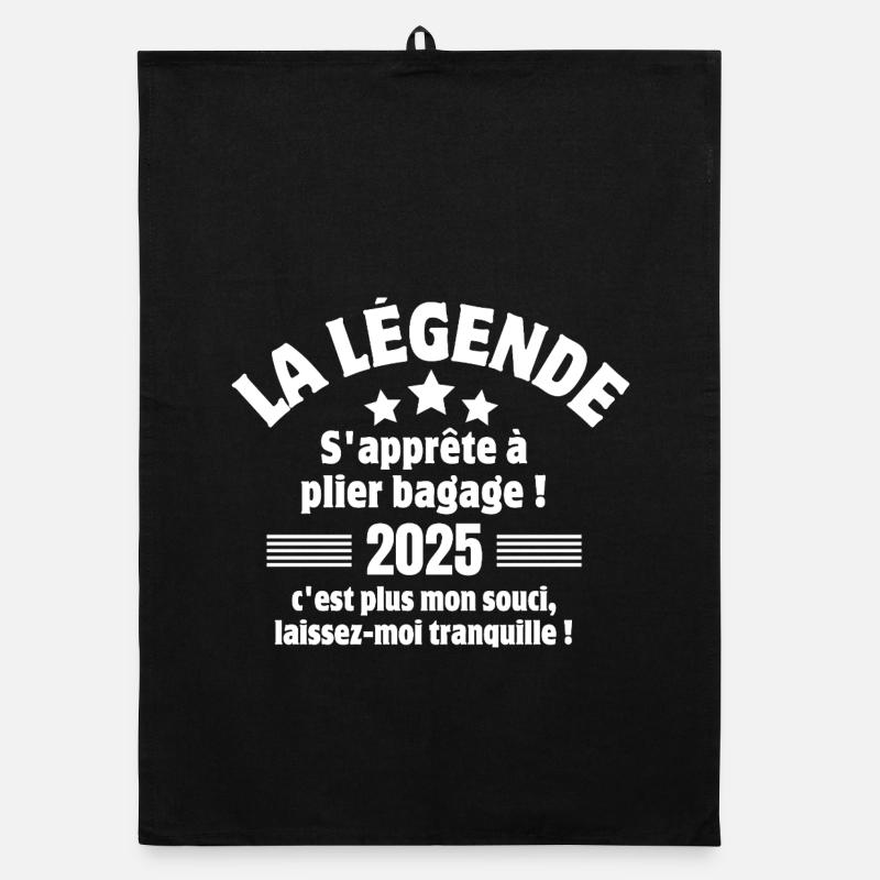 retirement, retire, I'm retired Organic dish towel