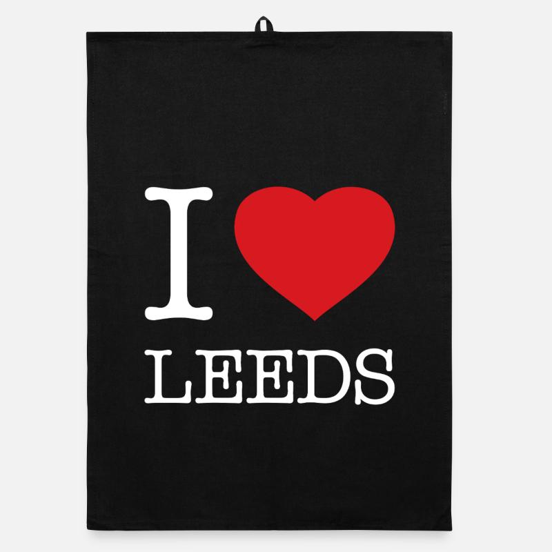 I LOVE LEEDS Organic dish towel