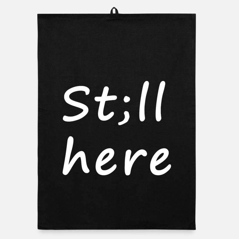St;ll here – still not silent Organic Geschirrtuch