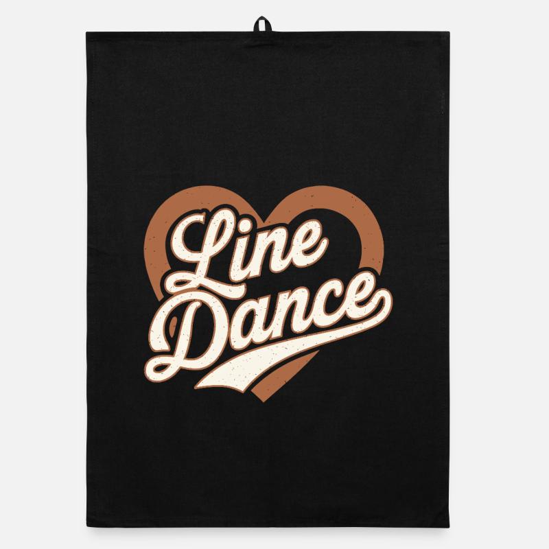 Line Dance Organic dish towel