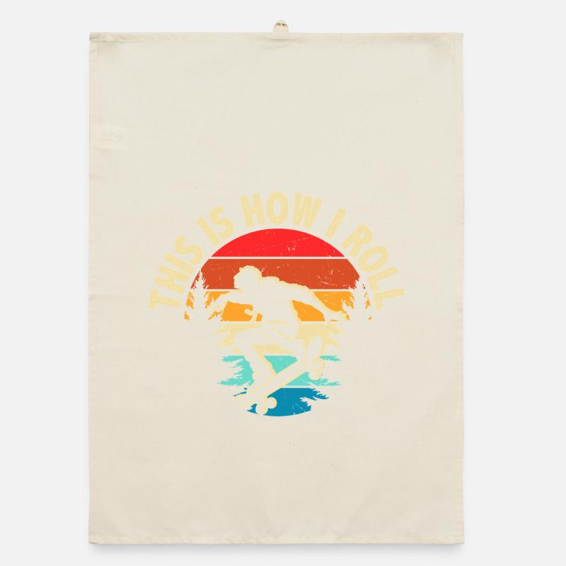 C’est comme ça que je roule le skateboard Torchon bio