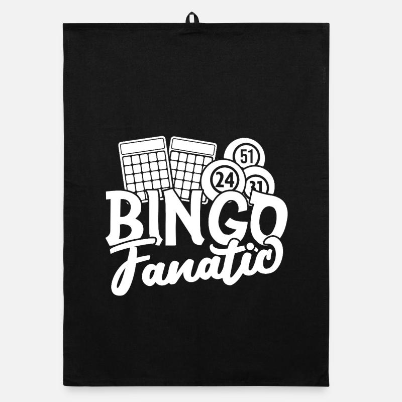 Bingo Player Fanatic Bingo Organic Geschirrtuch