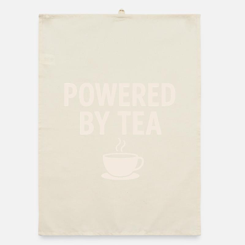 Powered by Tea Mug Organic dish towel