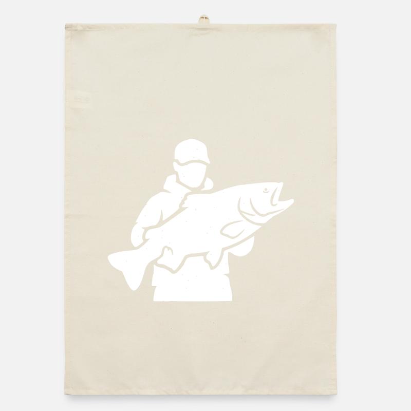 Fierté de pêcheur : silhouette classique de pêcheur Torchon bio