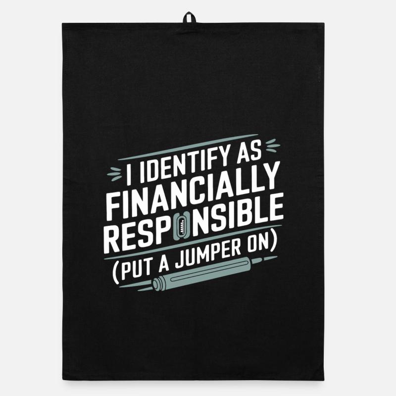 Financially Responsible Identity Tee Organic dish towel