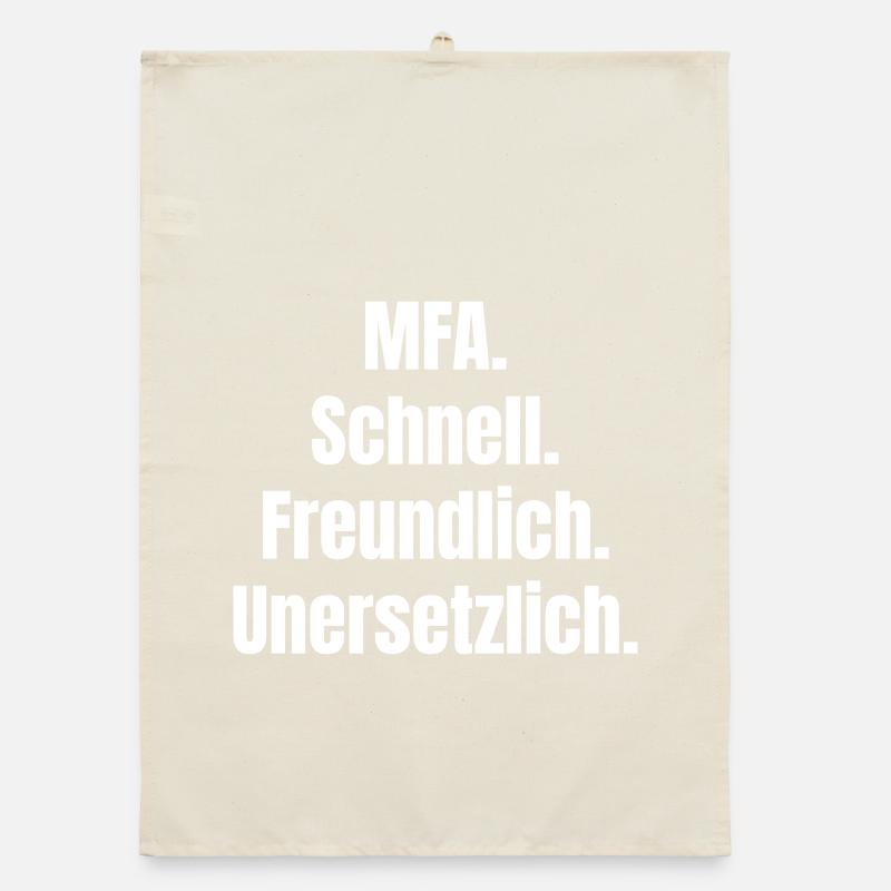 MFA : Rapide, sympathique, irremplaçable Torchon bio