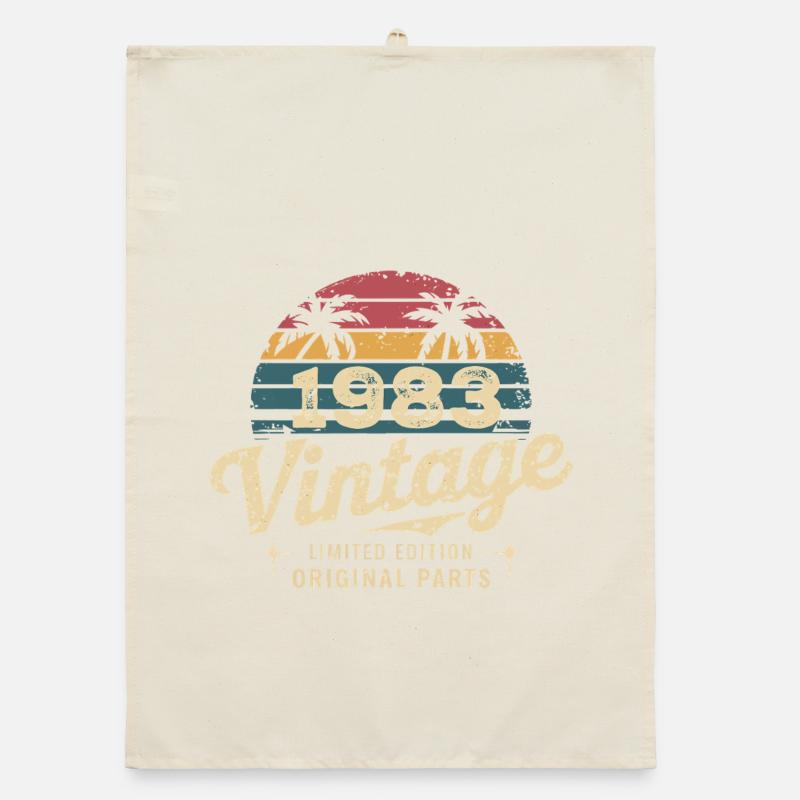 Awesome Since 1983 1983 Birthday Gift Organic dish towel