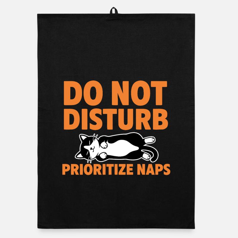 Do Not Disturb Prioritize Naps Katze Organic Geschirrtuch