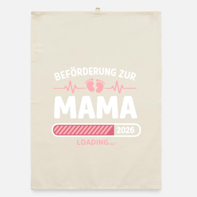 Mama 2026 Loading Beförderung Geschenk Organic Geschirrtuch