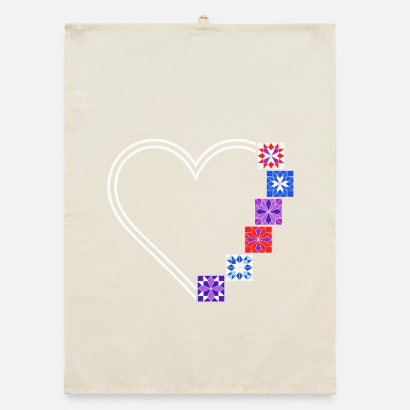 Quilting Passion | Cœurs et Blocs de Patchwork Torchon bio