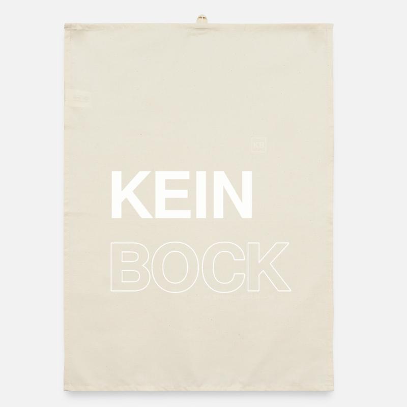 Kein Bock Kontrast-Statement Organic Geschirrtuch