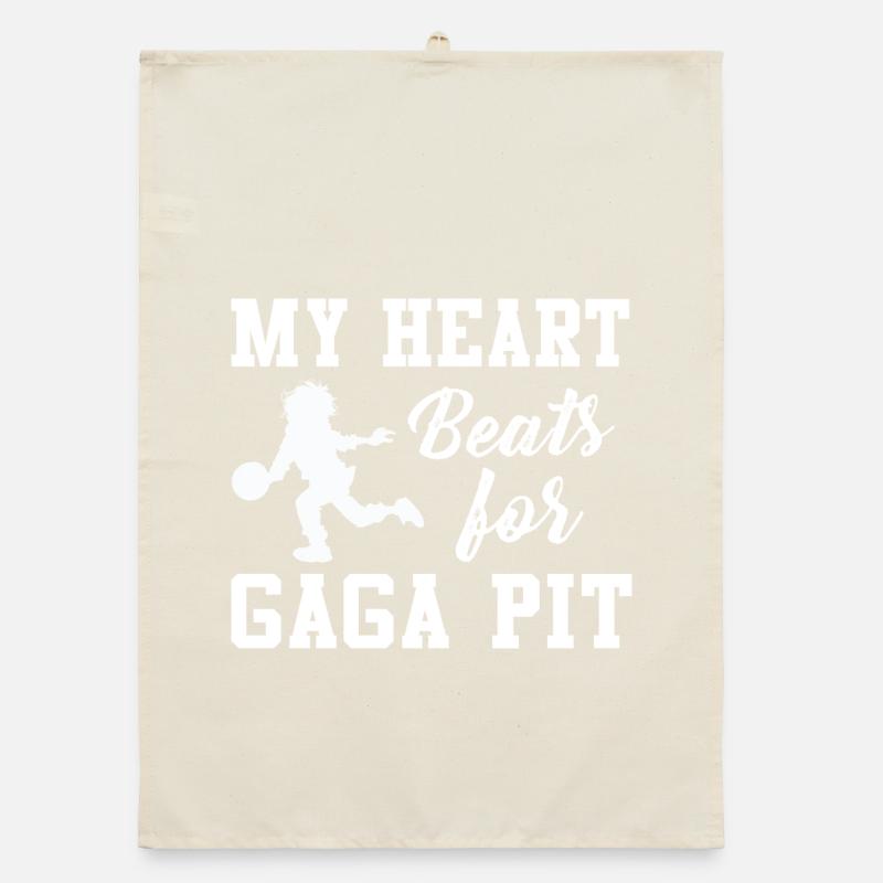 My Heart Beats for Gaga Pit Organic dish towel