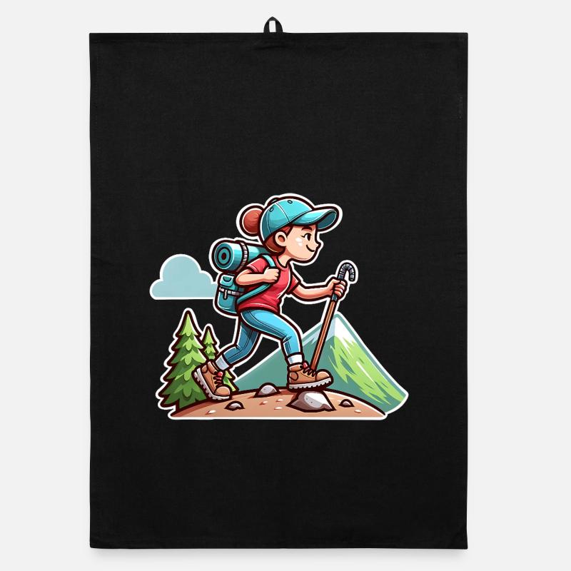 Hiker Hiking Organic dish towel