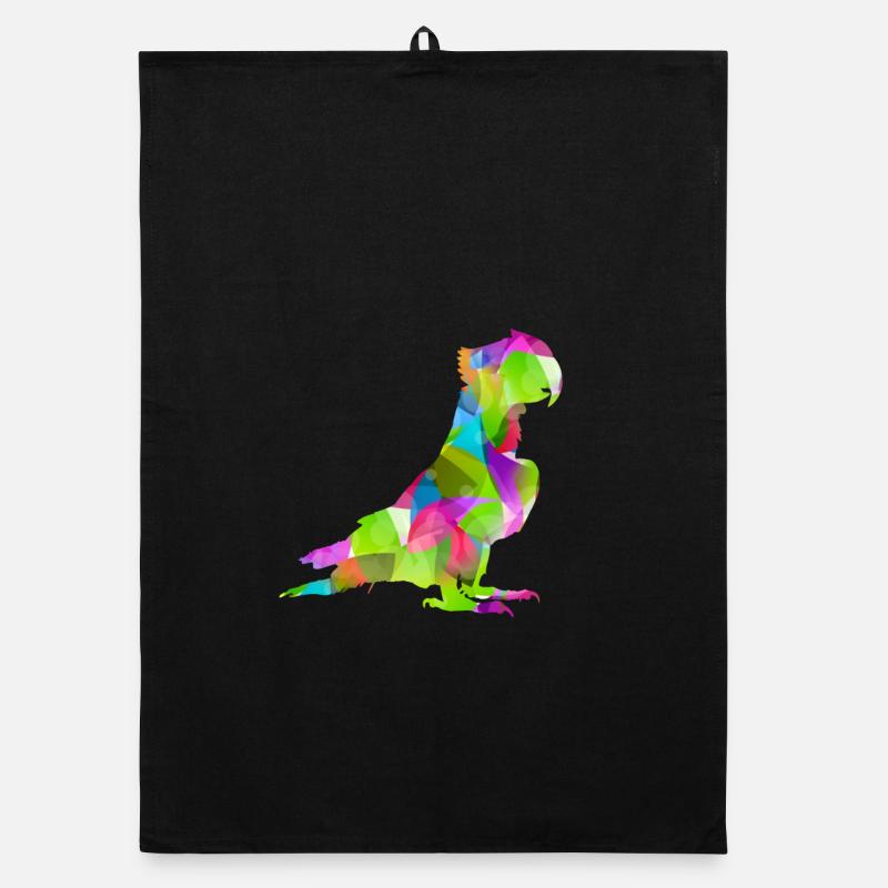 perroquet coloré Torchon bio