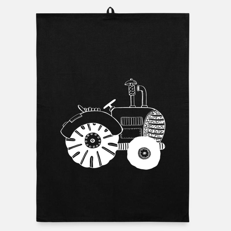 Tracteur Blanc - Tracteur - Tracteurs - Comic Torchon bio