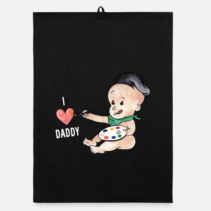 Le bébé aime papa Torchon bio