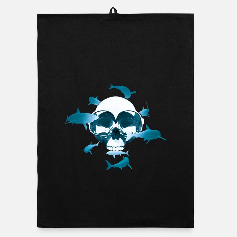 Schädel & Tauchen Organic Geschirrtuch