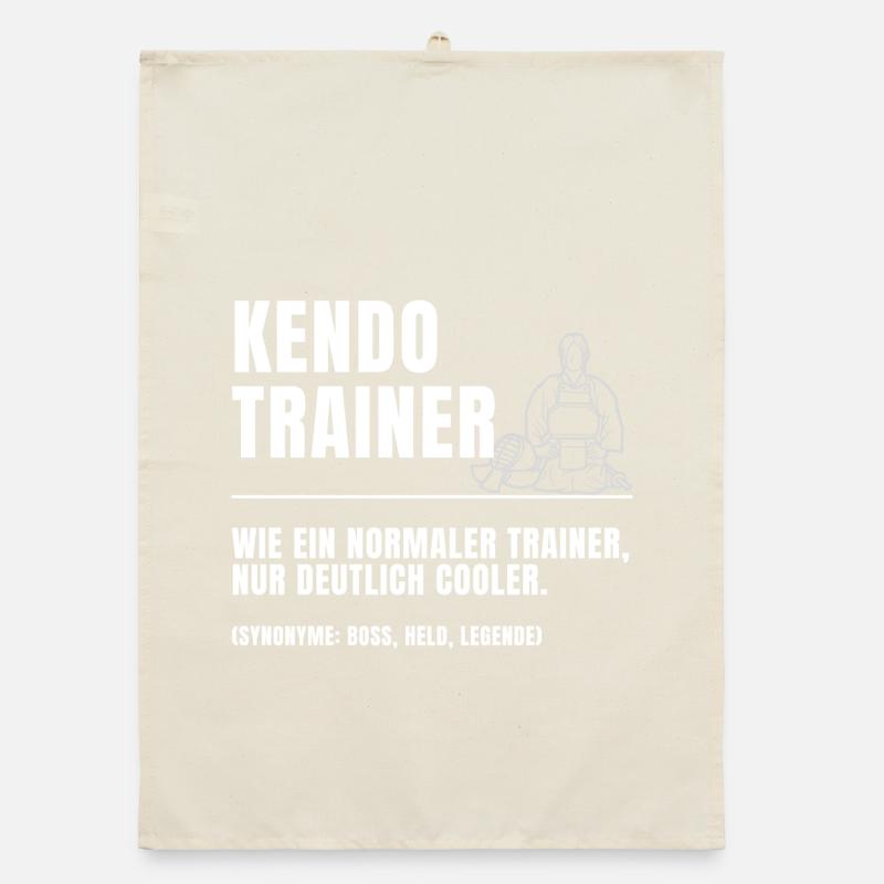 Kendo Trainer Definition Organic Geschirrtuch