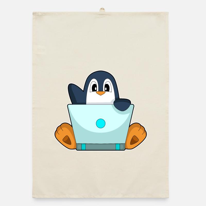 Penguin Laptop Organic dish towel