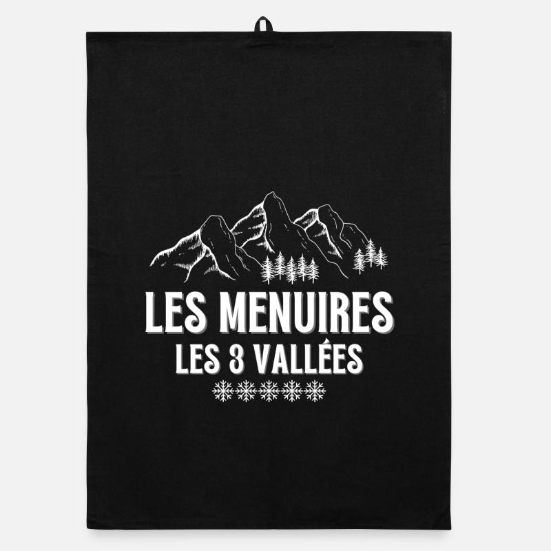 LES MENUIRES, Skigebiet, Skigebiet Organic Geschirrtuch