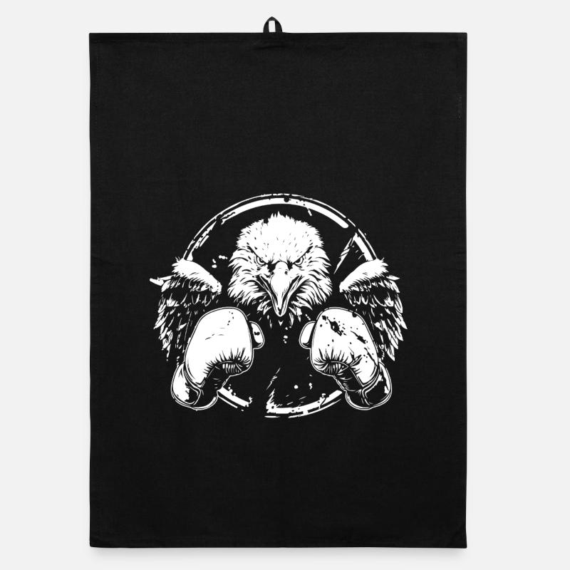 Adler Boxer Boxing MMA Organic dish towel