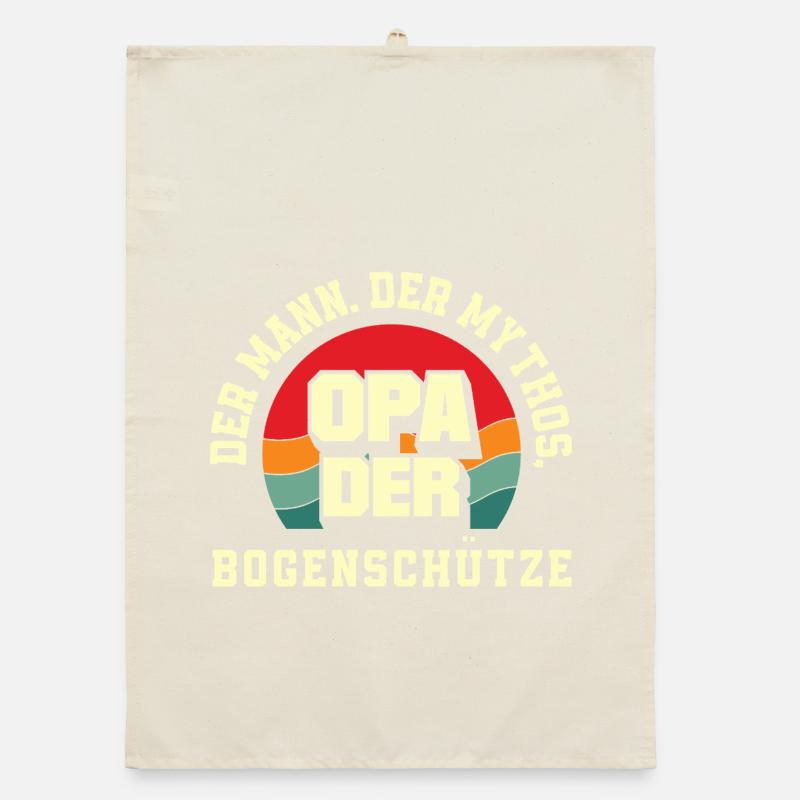 Ich gehe Bogenschießen Organic Geschirrtuch