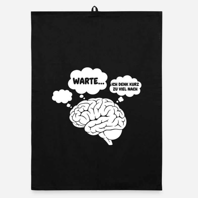 GehirnGedanken Comic Organic Geschirrtuch