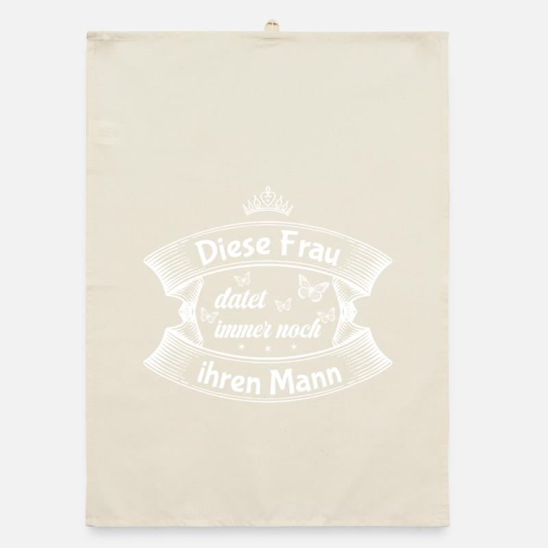 Die romantischen Phrasen einer Ehefrau Organic Geschirrtuch