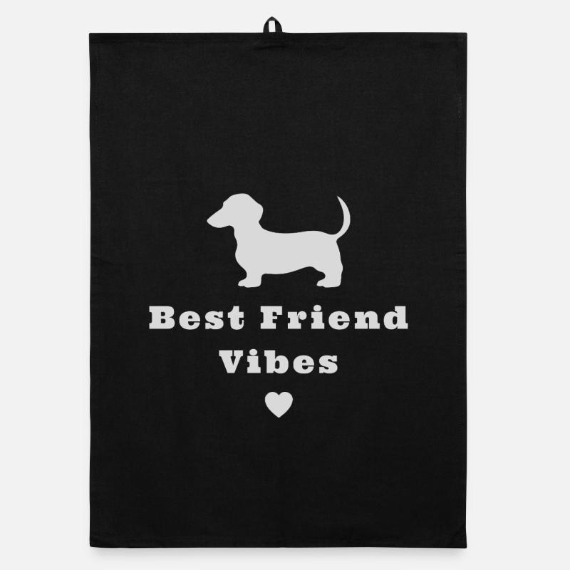 Dackel Dachshund Organic dish towel