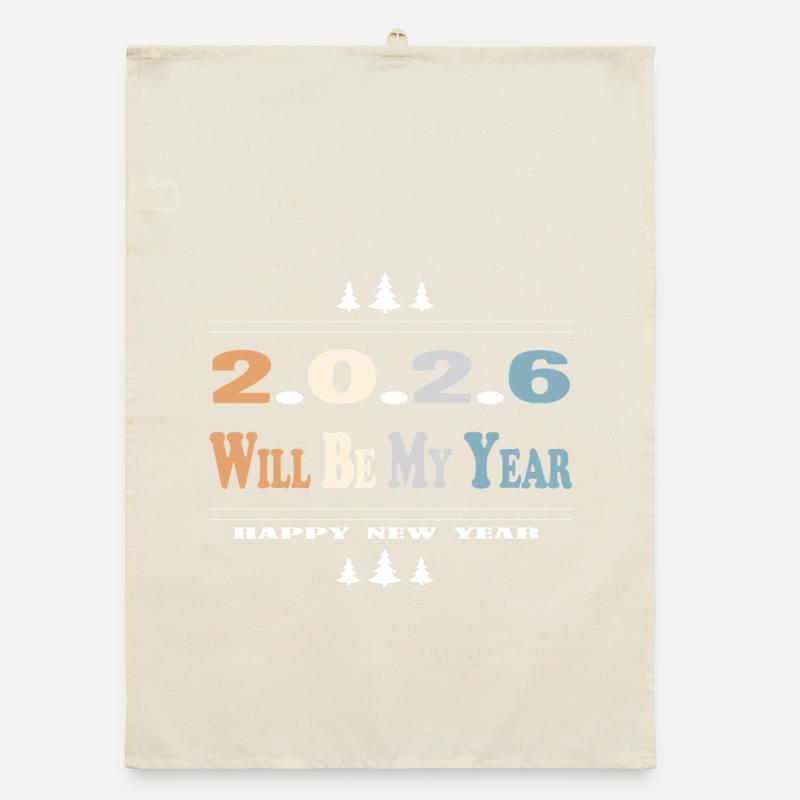 2026 wird mein Jahr Organic Geschirrtuch