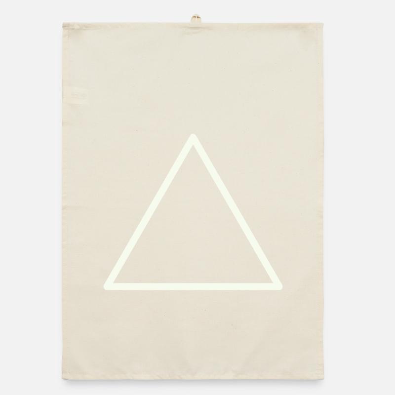 Contour géométrique du triangle Torchon bio