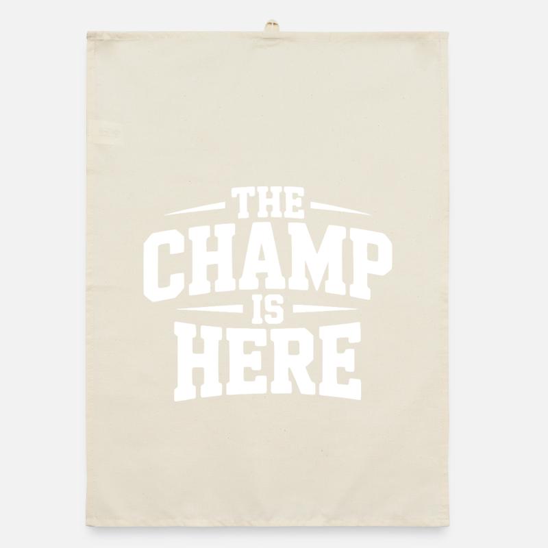 The Champ is Here Organic dish towel