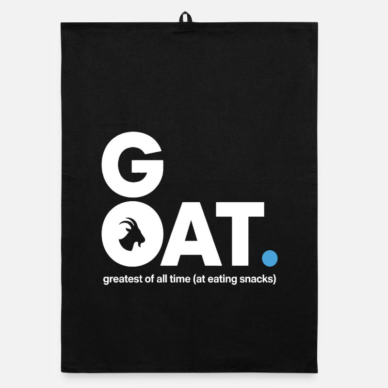 GOAT Snack Saying Organic dish towel