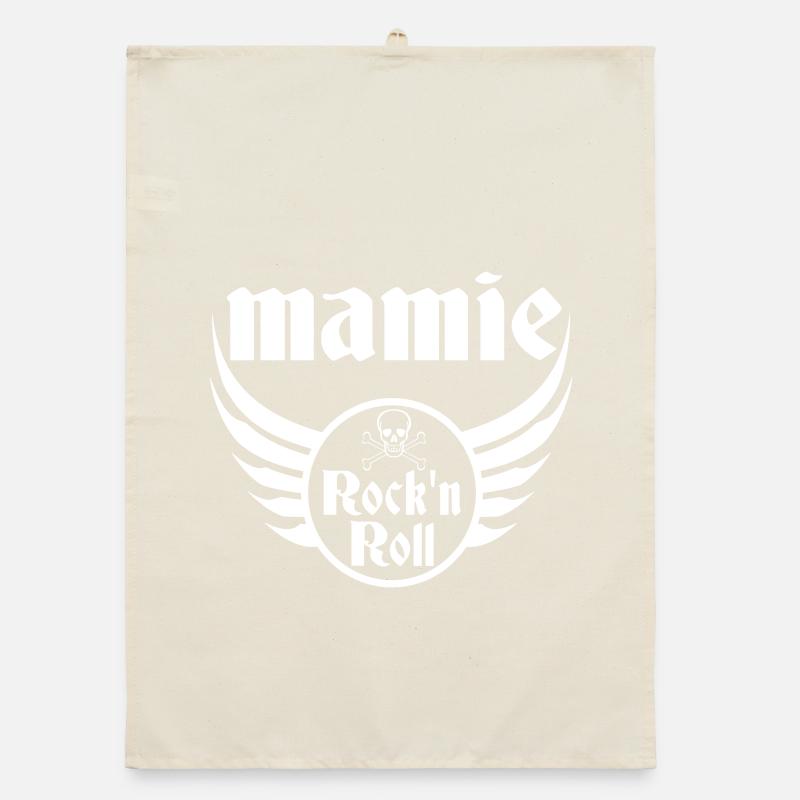 Mamie Rock and Roll Crâne Ailes Torchon bio
